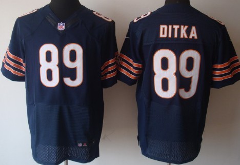 NFL Blue North Chicago Bears 89 Mike Ditka Nike Elite Jersey